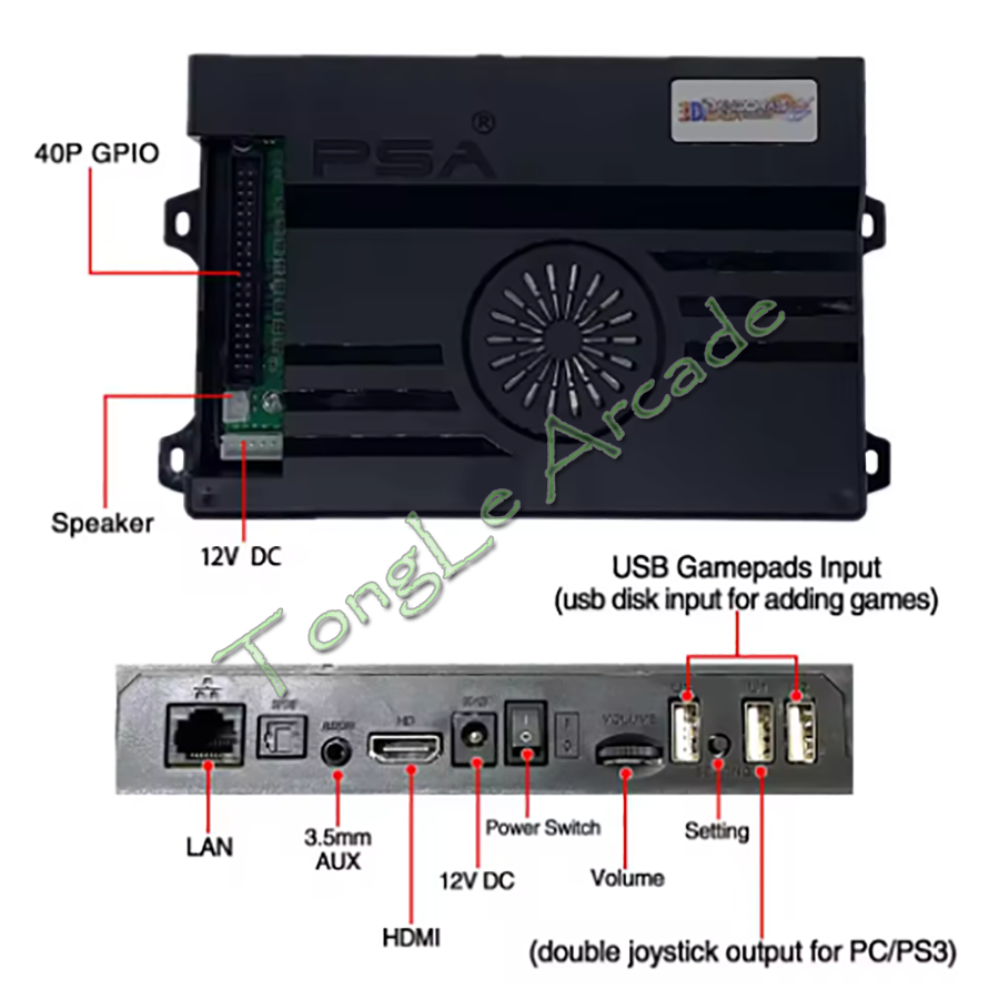 3D WiFi 10888 in 1 Pandora Sag - Trackball Controller Arcade 评论和价格